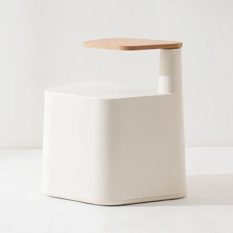 

hebei furniture Modern Japandi Nordic Designer Black Plastic Unique Swivel Living Room Side Table