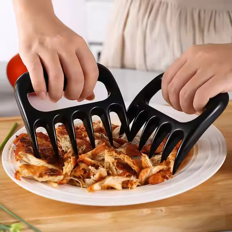 Herramientas para picadora de carne con garra de oso, tenedor para barbacoa con garra de oso para rasgar carne, puntos de tenedor para comida como herramientas para barbacoa de carne en la cocina, 2 uds.