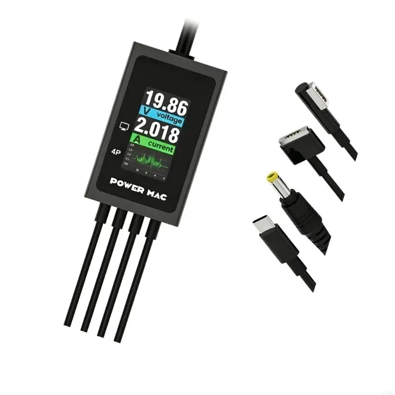 Portable Laptop Power Cable Diagnostic Tool with ABS Body and Front Display for Startup Cable Checks during Routine On-Site F19E