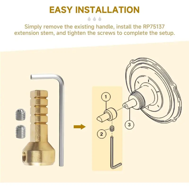 【A08I】RP75137 Shower Valve Extension Kit For Delta Series 3 And 6 Settings Diverter Shower Accessories
