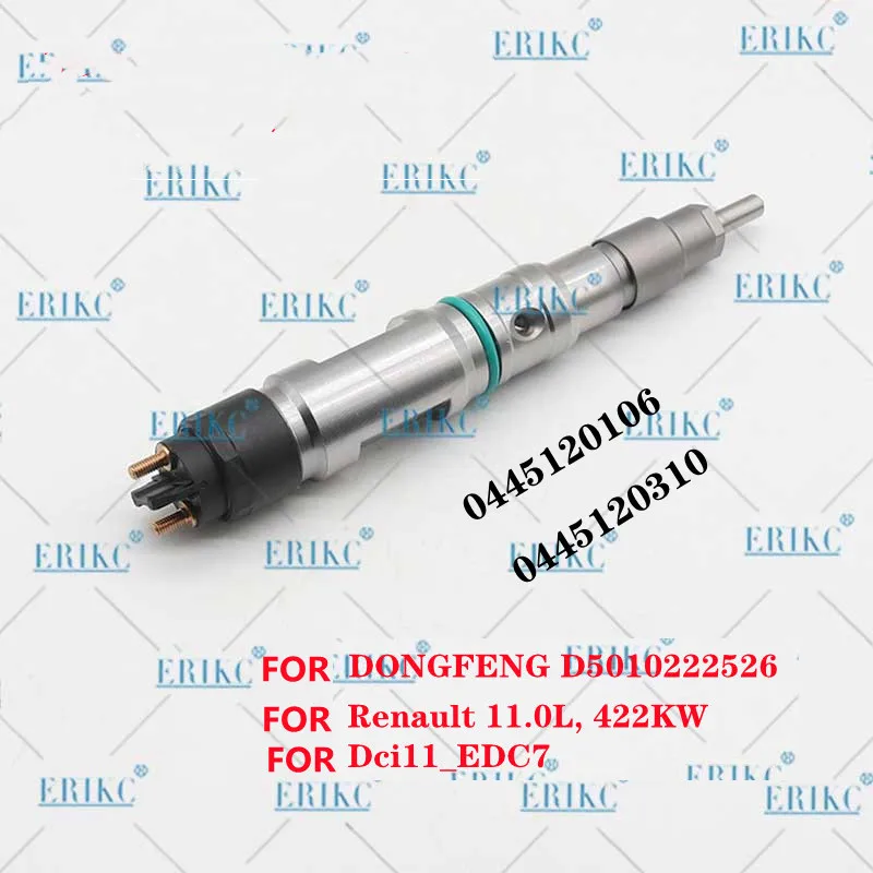 

ERIKC 0445120106 Auto Diesel Engine Injection 0445120310 for DONGFENG Renault D5010222526 11.0L, 422KW