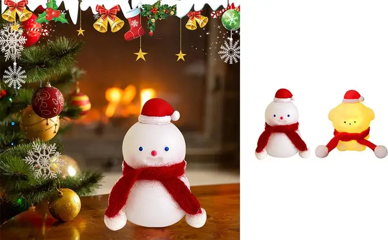 

hristmas Decorative Night Lights Santa Claus Snowman Xmas Tree Colorful Flashing Lights Christmas Ornament New Years Decor