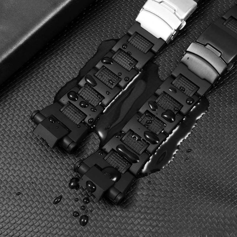 For Casio Integrated Plastic Steel Convex Interface Fold Buckle G-SHOCK Ga-1000 1100 Airbus GW-A1100 A1000 Watch Strap