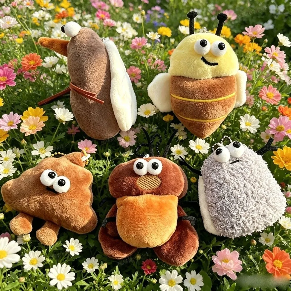 Mosquito Insect Pendant Cockroach Fly Insect Series Keychain Decoration Hanging Ornaments Stuffed Animal Pendant