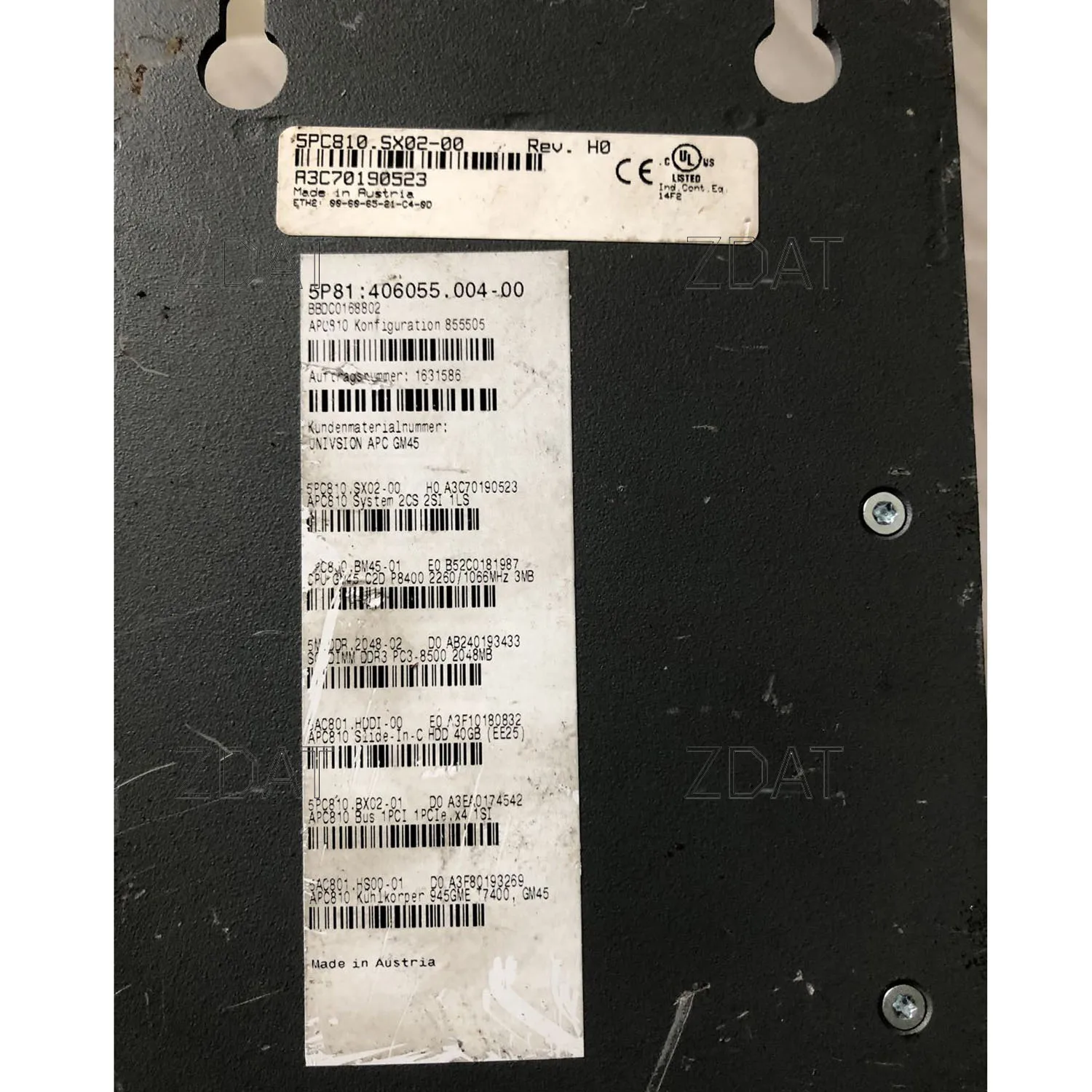 B & R Panel komputer Panel PC Industri