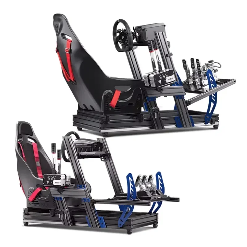 DIY 4080 Aluminum Profiles Racing Cockpit Adjustable Gaming Steering Wheel Stand Racing Simulator Cockpit for