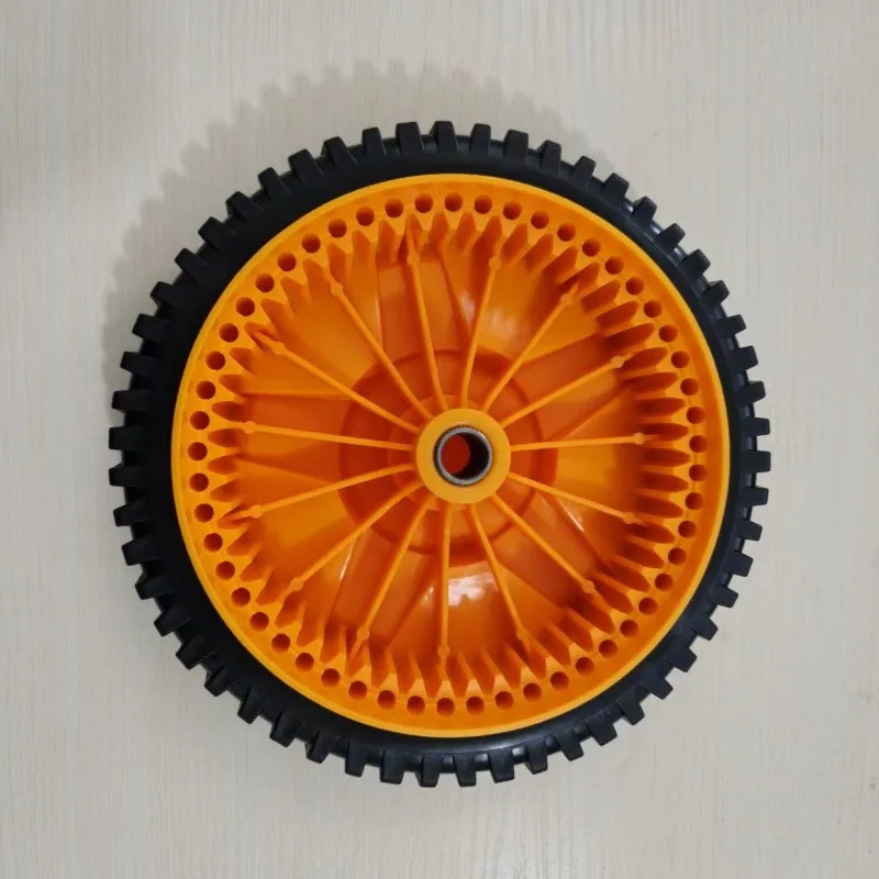 8-inch Rubber Wheels, Lawn Mower Wrapped Rubber Wheels, Plastic Spoke Rubber Wheels