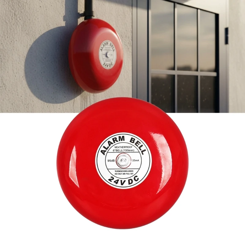 

Round Electric Security 6 Inch 95dB Penetrating Alarm Tone Multiple Power Supply Safety Device 896C