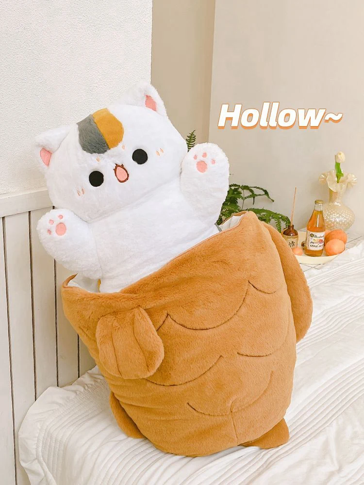 

Soft Cute Plush Cat Rabbit Cushion for Bed Sofa Office Non-Slip Bottom Machine Washable Home Decor Gift