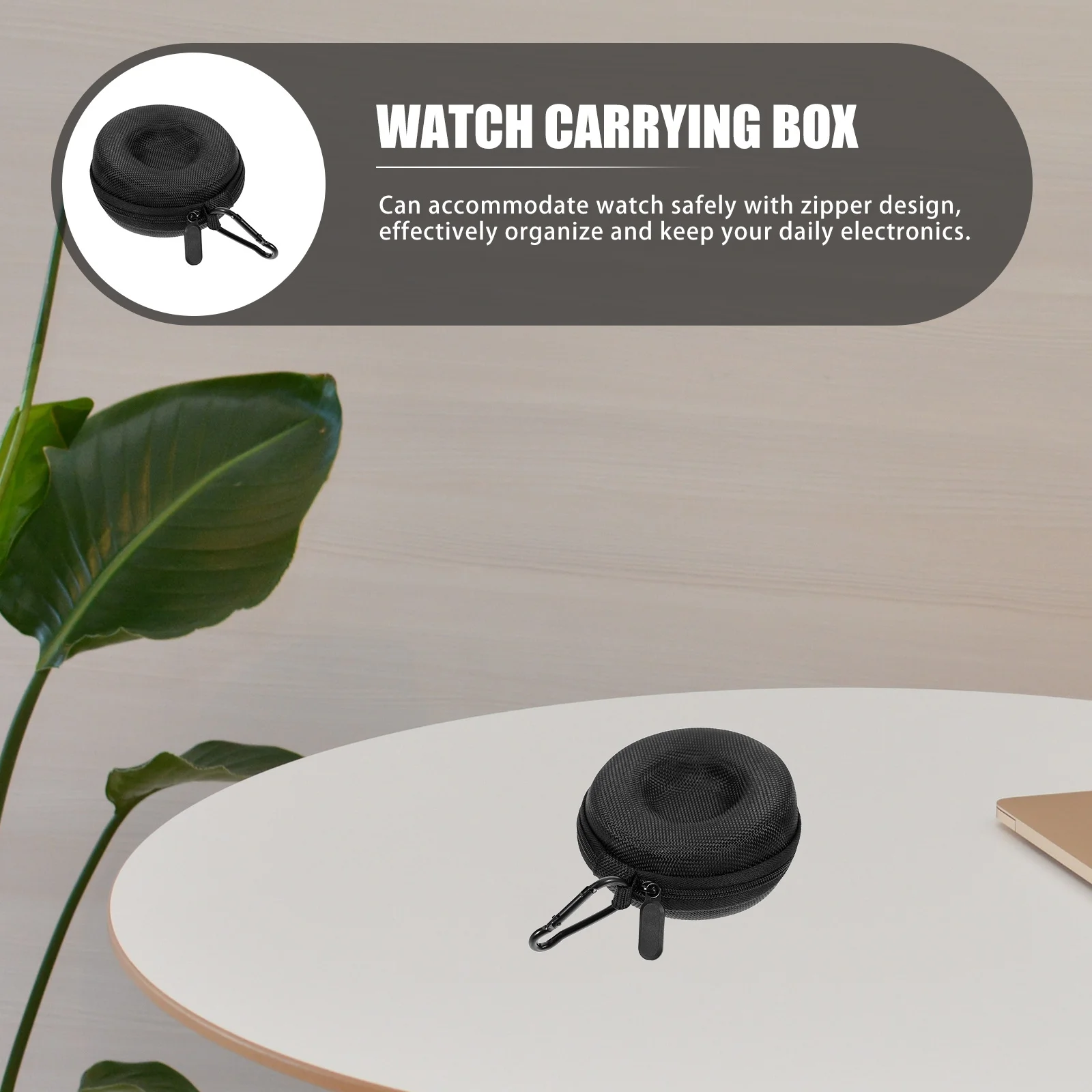 

2pcs Watch Storage Box Shockproof Travel Case For Wristwatch Smartwatch Scratch Resistant Dustproof Lightweight Holder Container