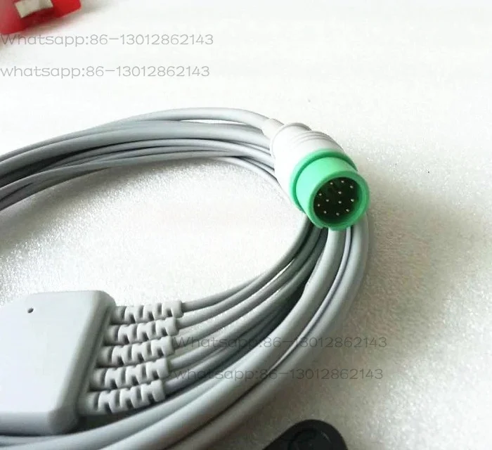 STAR8000 C50 C60 C70 NC8 NC12 integrated 5-lead ECG connector with 12 pin buckle type