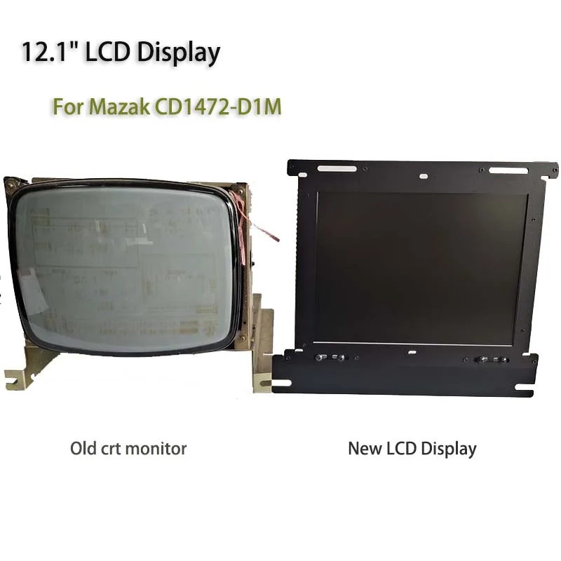 12 inch Industrial LCD Display Screen CD1472D1M Replace For Mazak Monitor Hitachi CD1472-D1M CNC System CRT 14