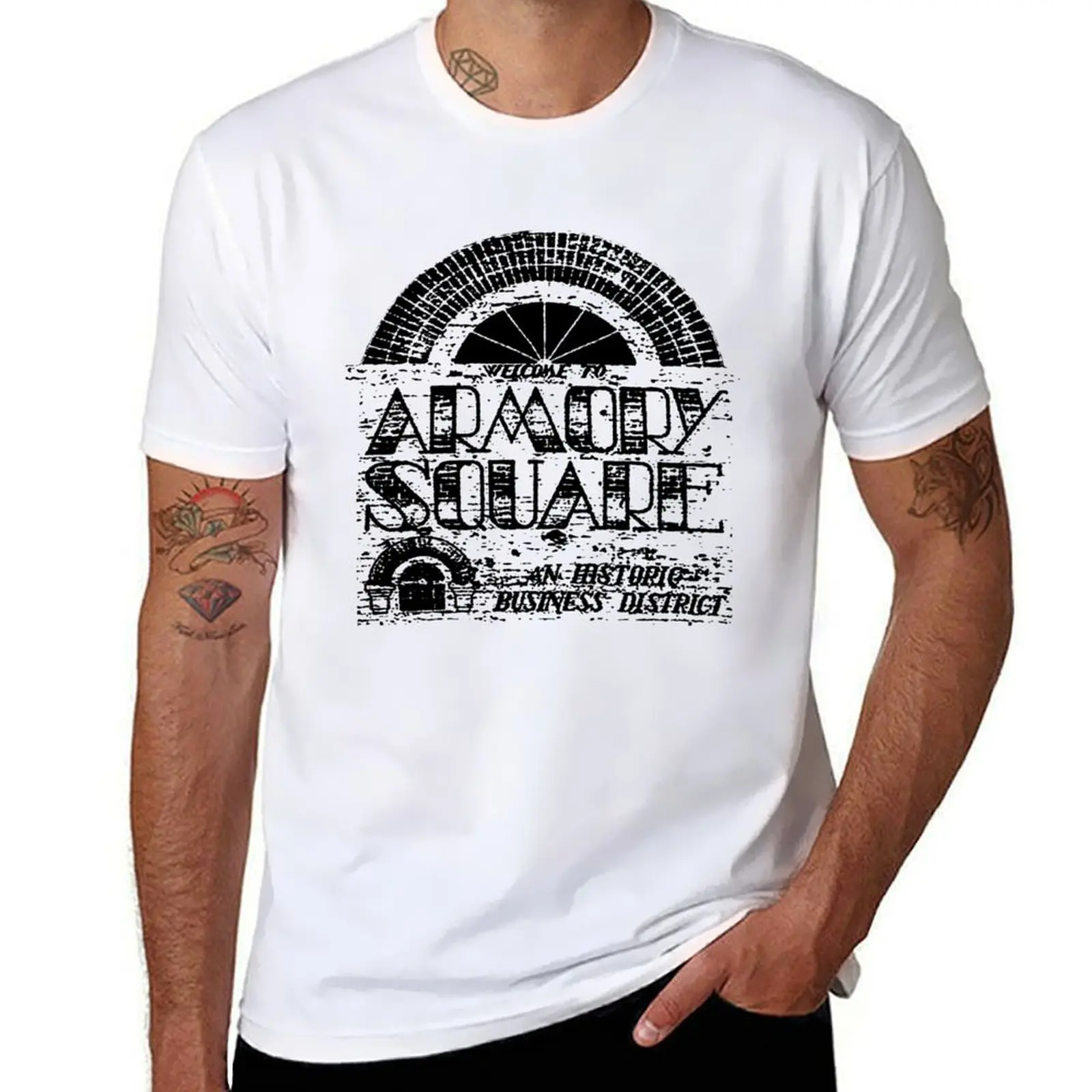 

Armory Square T-Shirt t shirts for man graphic vintage t shirts for man cotton soft T-Shirt