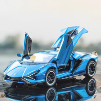 1:32 Scale Sian FKP37 Alloy Car Model Toy Metal Diecast Simulation Light Sound Pull Back Roadster Models for Kids Holiday Gifts