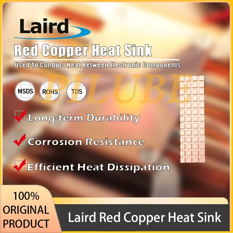 

Красный медный радиатор Laird для эффективного термоуправления электроники и промышленного применения. Оригинальный продукт.