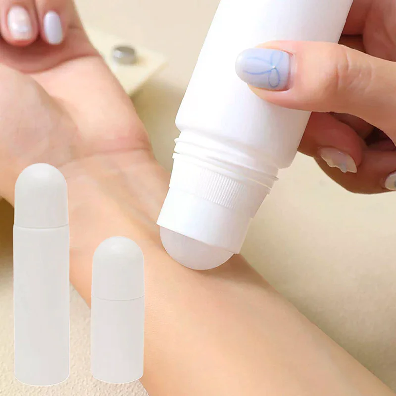 Plastic 50/100Ml White 50/100 Roller Ball Essential Oil Sub-Bottling Mist Container Travel Refillable Bottle Diy Deodorant