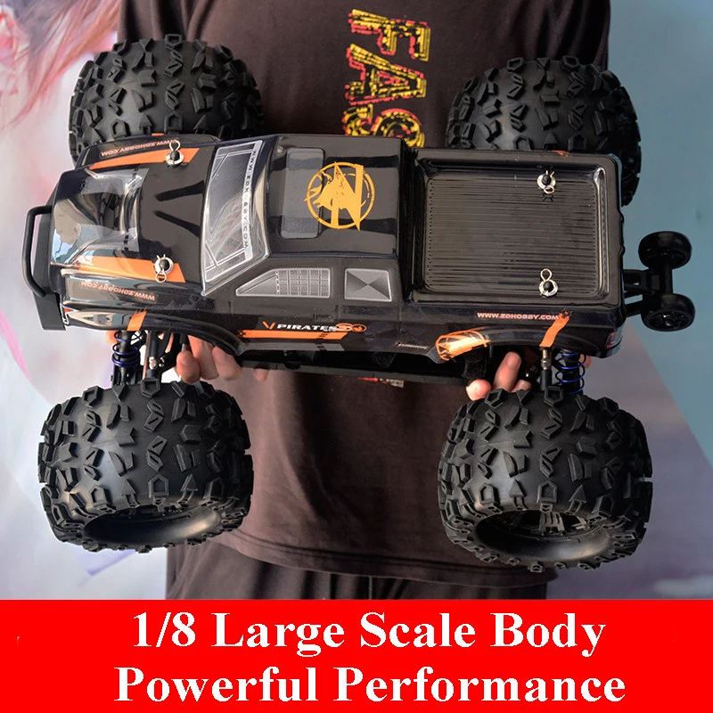 ZD RC Racing Car MT8 1:8 Electric Monster Truck 4WD Off-road Vehicle High-Speed Remote Control Model Car for Gifts