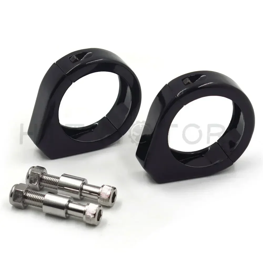 Motorcycle Parts 49mm Turn Signal Indicator Light Relocation Fork Clamp For Harley-Davidson