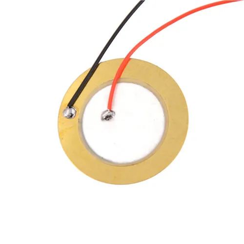 Hot Sale 10PCS 27mm Sounder Drum Disc + Sensor Trigger Wire Copper Piezo Elements