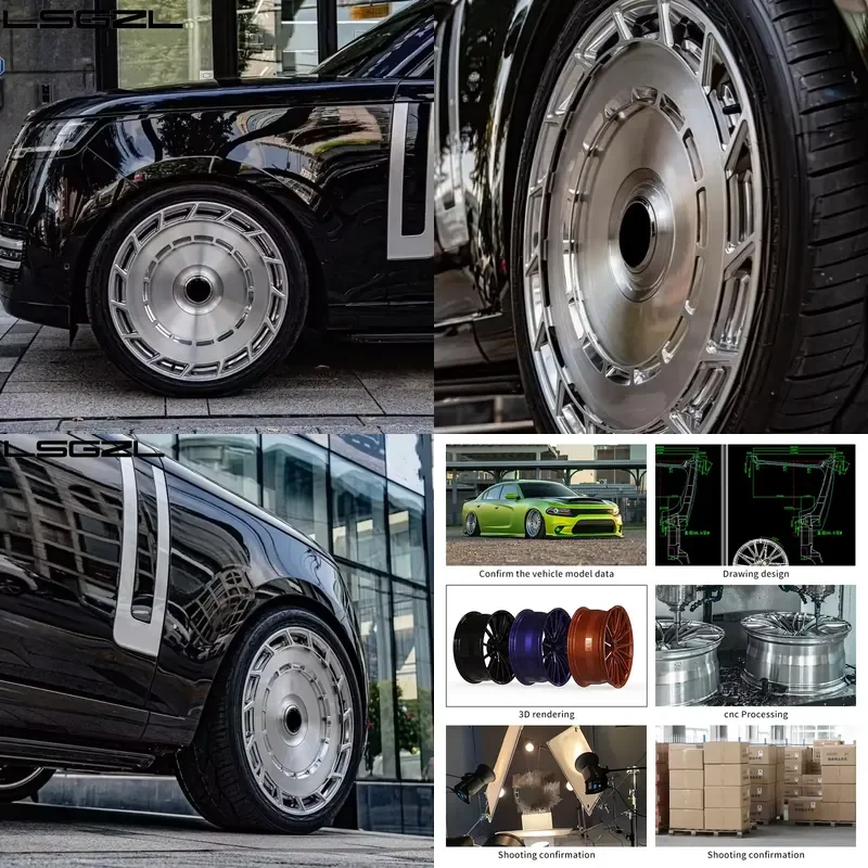 i LSGZL Brushed Wheel Monoblock Forged Alloy Wheel Rims 18 19 20 21 22 24 Inch for