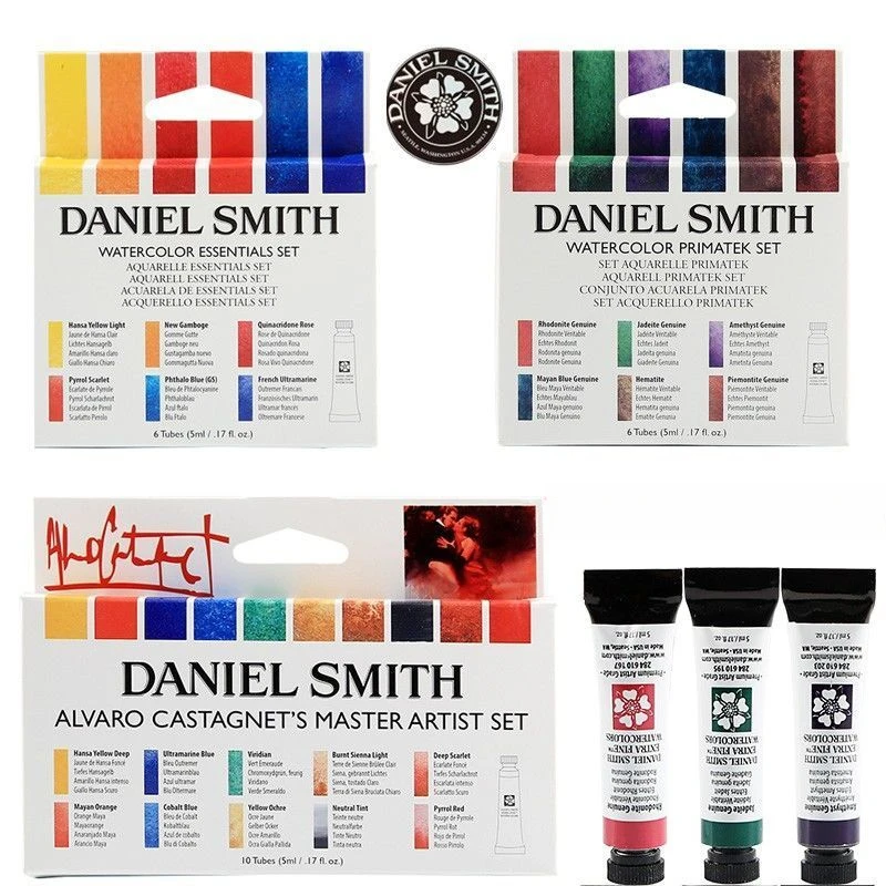 

Daniel Smith Professional Artist Watercolor Paint 10/6 Color 5ml Mineral Color Alvaro Jean Haines Acuarelas Set