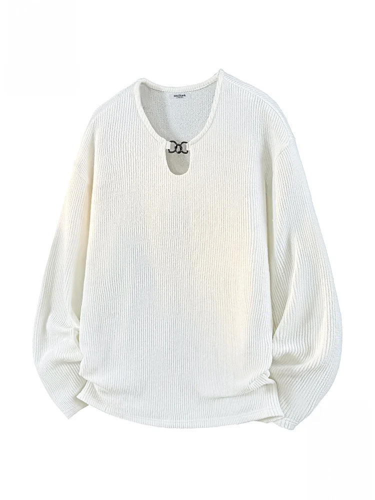 

PaulFrank Long Sve Loose Casual Men's T-irt Autumn Season Comfortable Polyester Fiber Basic Layering irt for Youth