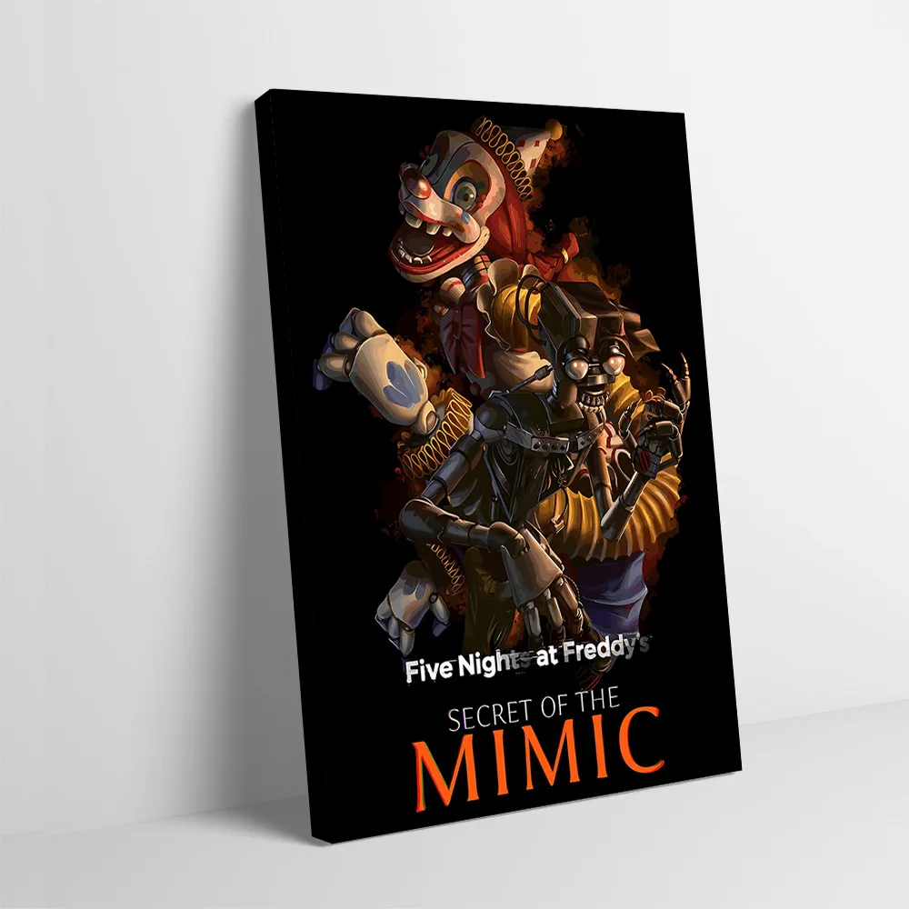 Five Nights At Freddy's: Secret of Mimic Poster Customizable Printed Canvas Painting for Pictures Wall Art Interior Decoration