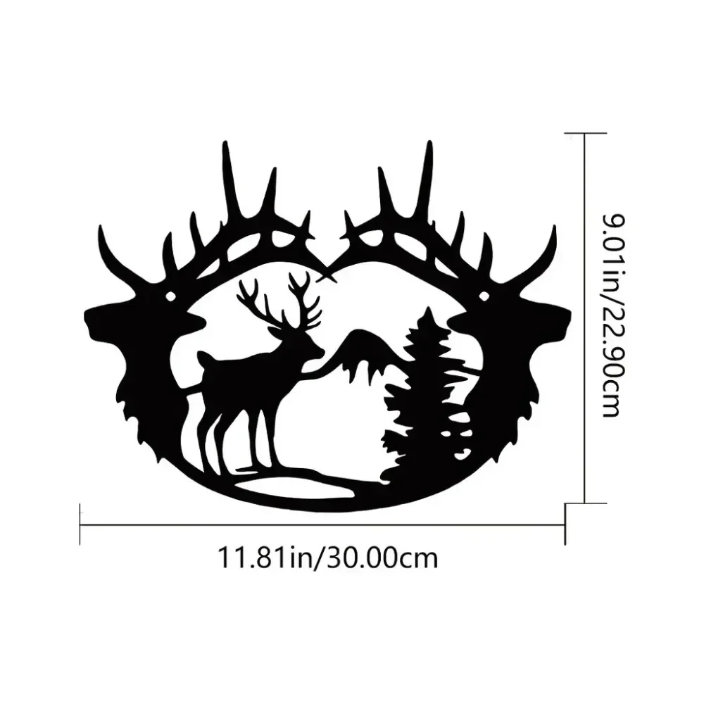 Fascinating 1pc Deer Theme Decor – Intriguing Wall Art Decorations. Modern Bedroom Enlivened with Fascinating Sticker Mural