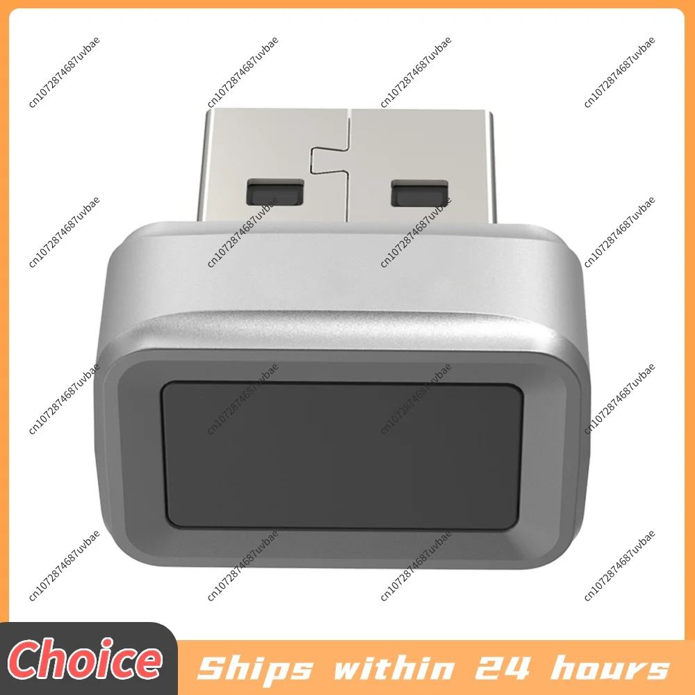 USB Fingerprint Key Reader 360° Touch Biometric Fingerprint Scanner Windows Hello Speedy Matching Key for PC Or Laptop