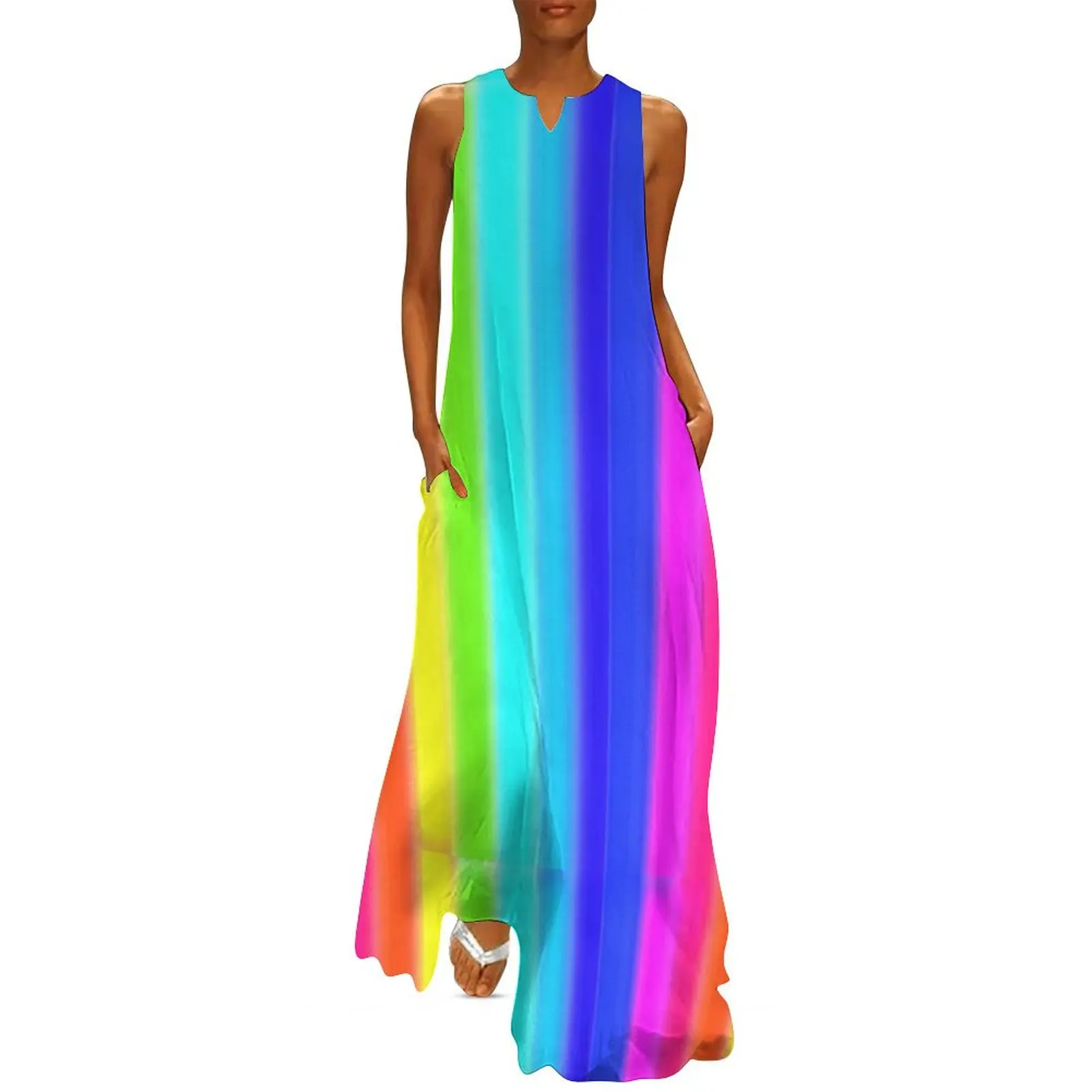 Glow Sticks Long Dress women