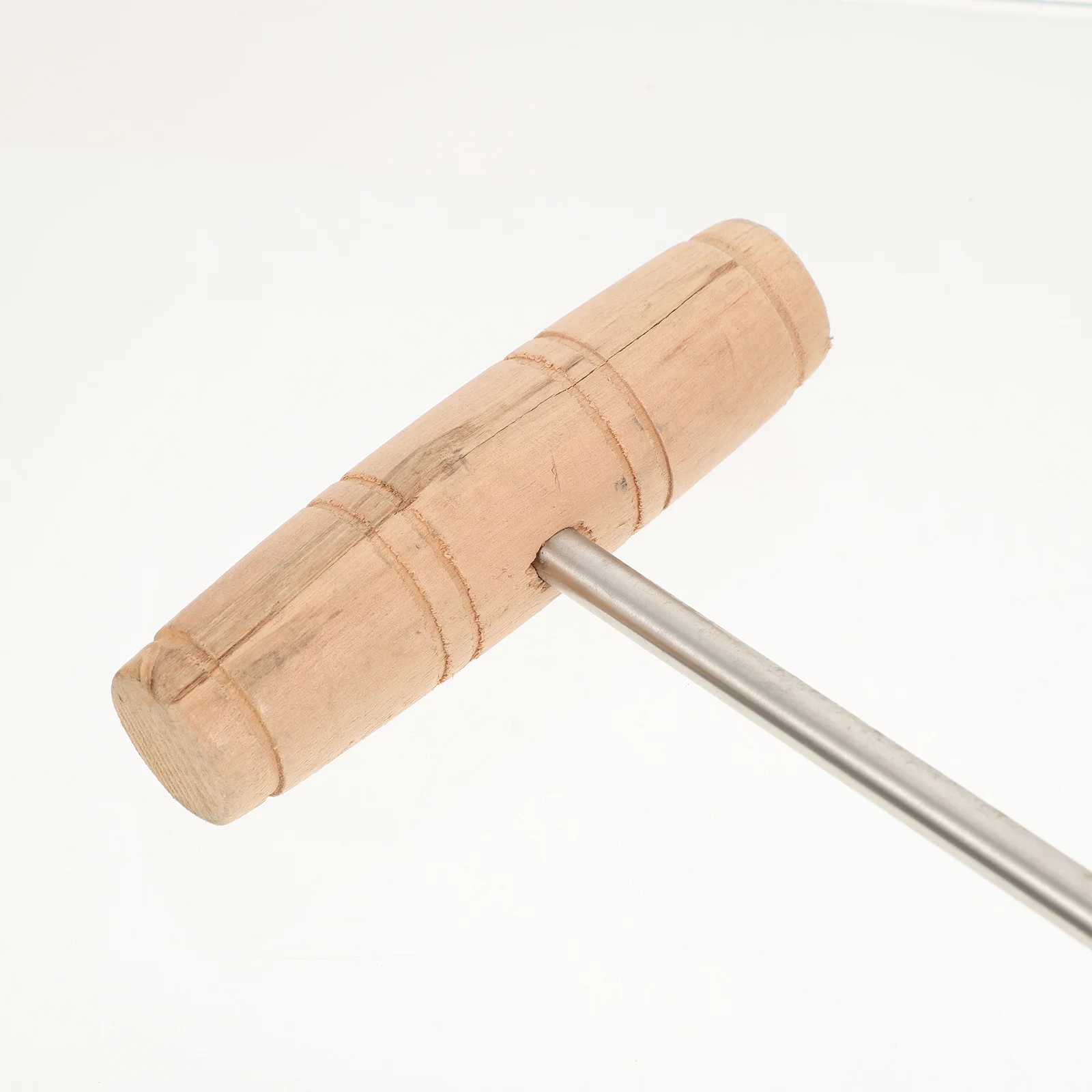 

2pcs Stainless Steel Meat Hook Wood Handle T-Shaped Bacon Hanging Tool For Bbq Camping Grilling Butchering Kitchen Portable