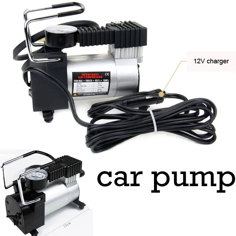 Gauge Air Pumps for Bicycle Car Motor Equipped Accurate Pressure Compressor 100 PSI Car Inflatable Pump Accessories