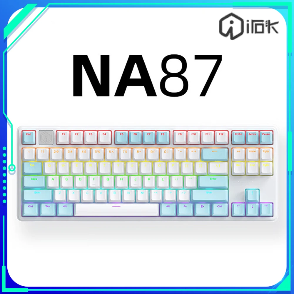 

Irok Na87 Magnetic Switch Keyboard 8K Quick Trigger Hot Swap Low Delay RGB Gaming Keyboard Ergonomics Pc Gamer Varolant Gifts