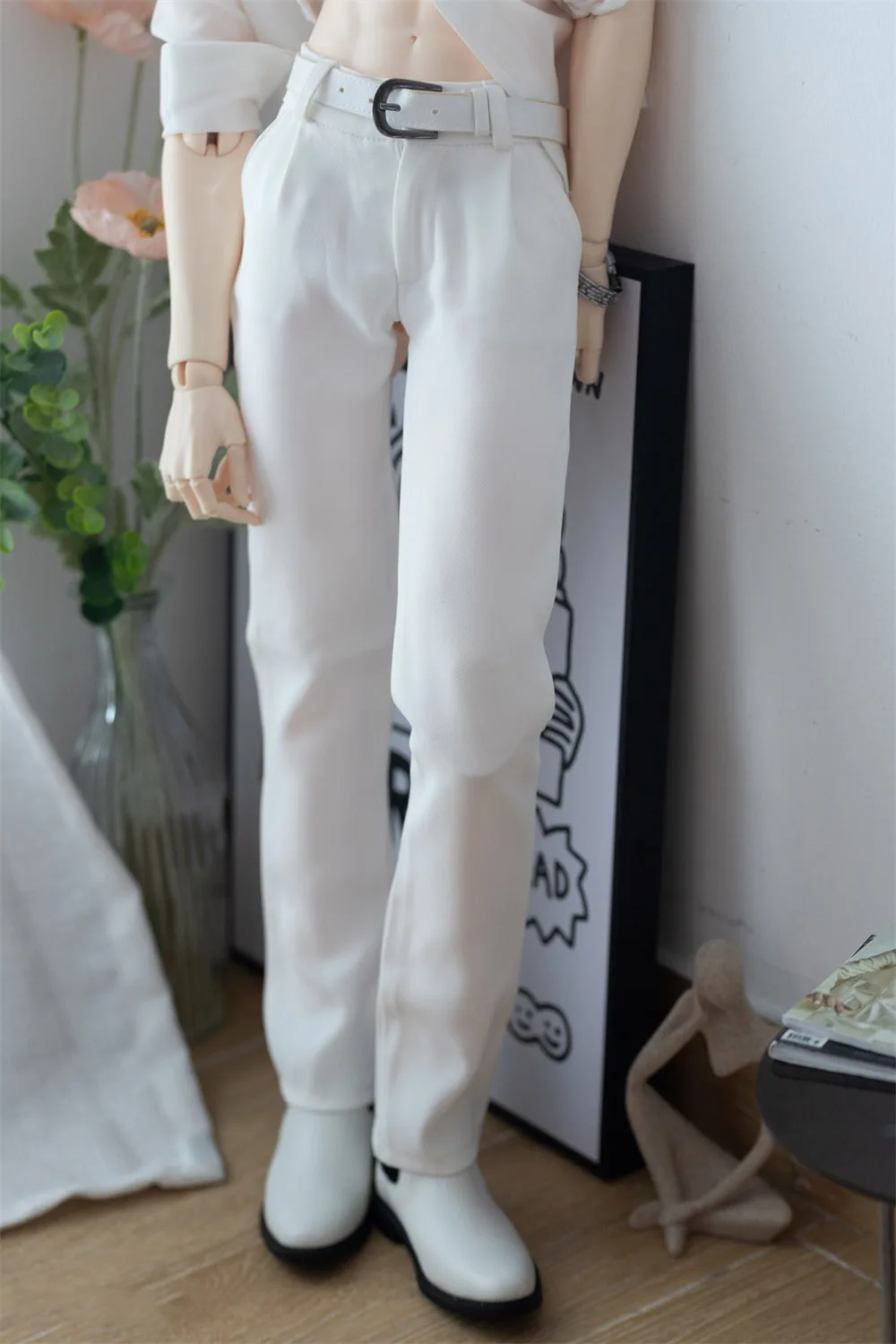 【High Quality】Male Elegant Draping Casual Slim Trousers Formal Suit Pants for 1/4 1/3 BJD Normal/Strong Uncle Action Figure