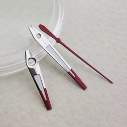 Modified watch hands with color matching red, silver, and green luminous hands suitable for stainless steel NH35/36/4R/7S mechan