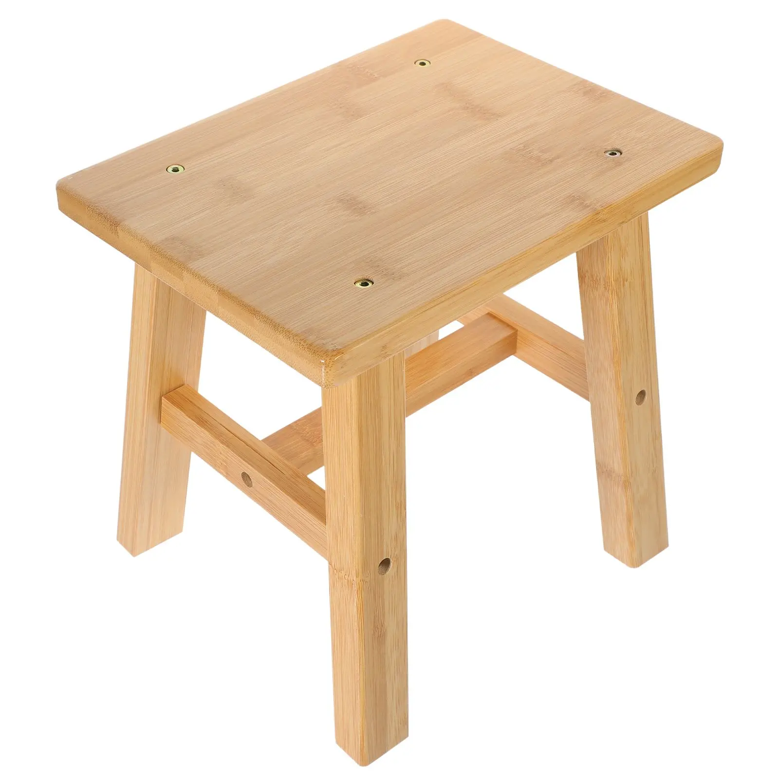 Sgabello in bambù per la casa Supporto per piante piccole Bagno interno Panca da cucina per bambini a gradino corto Scarpa con struttura stabile e leggera