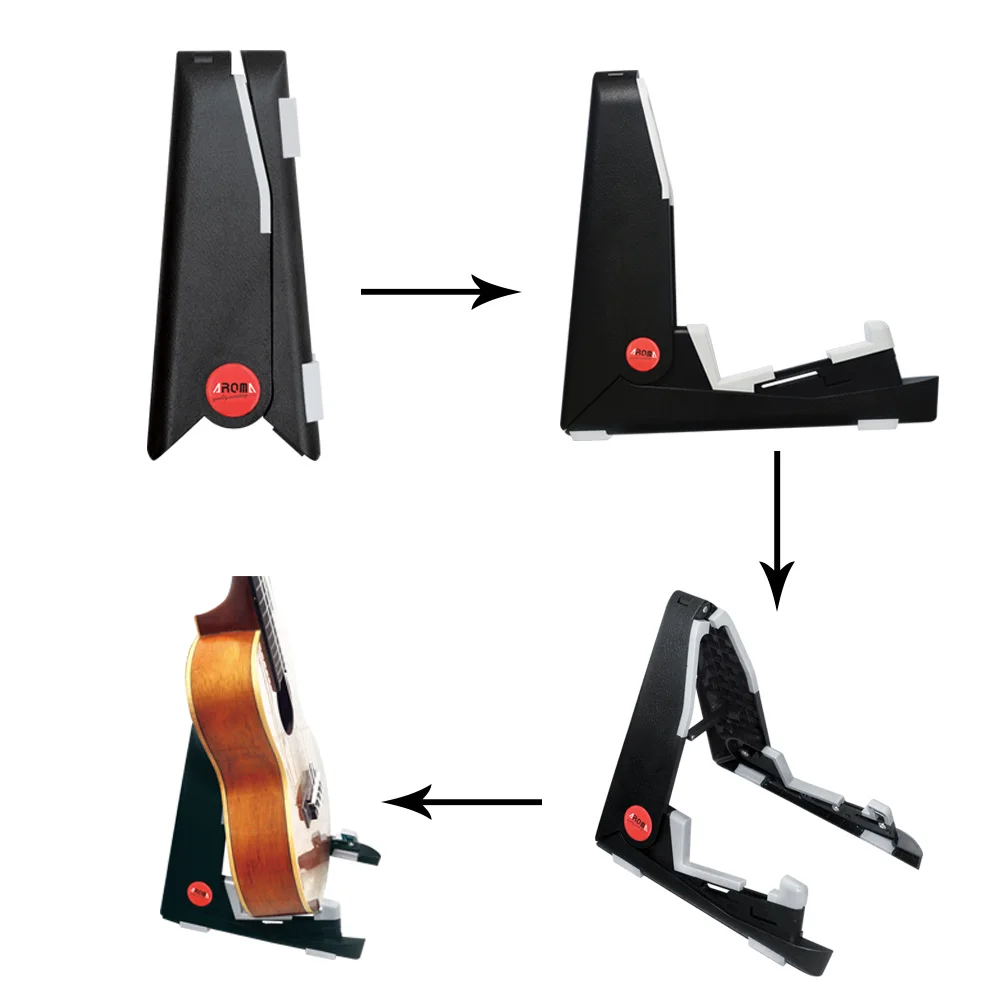 Folding Instrument Stand for Ukelele Violin Mandolin Foldable Stand Holder A-frame Bracket Universal Compact Space-saving