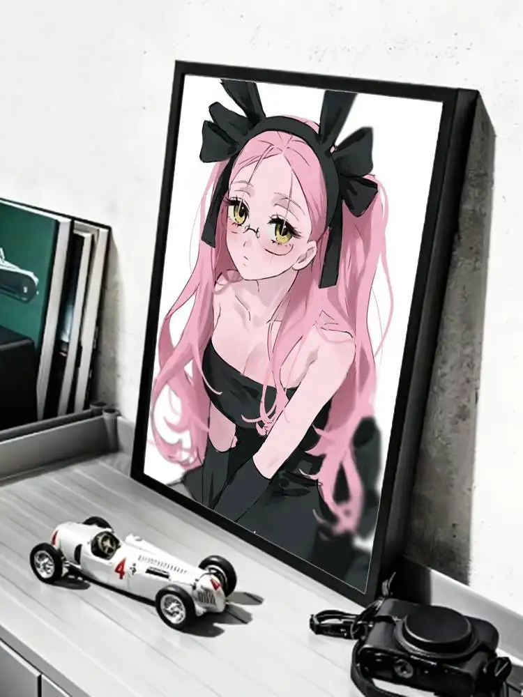 Cute Anime Mizi Alien Stage Character   Poster HD Self Adhesive Waterproof Wall Art Ideal for Home Office Dorm Gift
