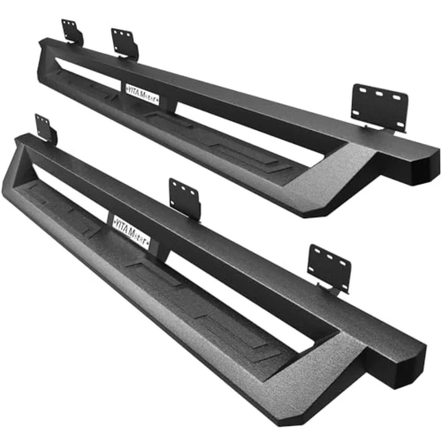 

Подножки Drop Step для Ram 1500 2019-2026 (новый кузов, Crew Cab), текстурированные черные, из углеродистой стали, защитные пороги