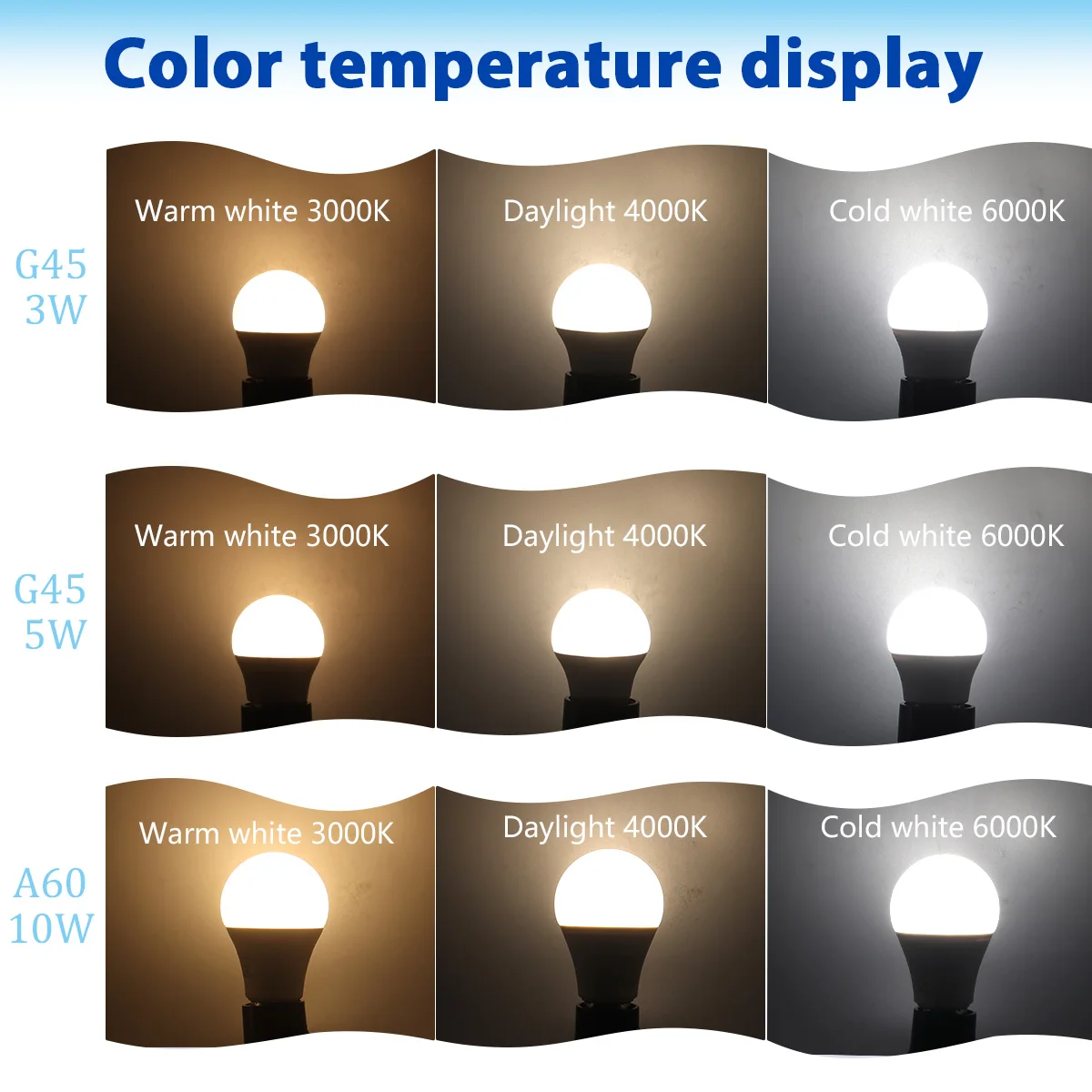 50 قطعة تيار مستمر 12 فولت E27 LED لمبة أضواء Lampada E27 B22 مصباح 3-10 واط 3000 كيلو 6000 كيلو بقعة لمبة Led مصابيح كهربائية للإضاءة الخارجية