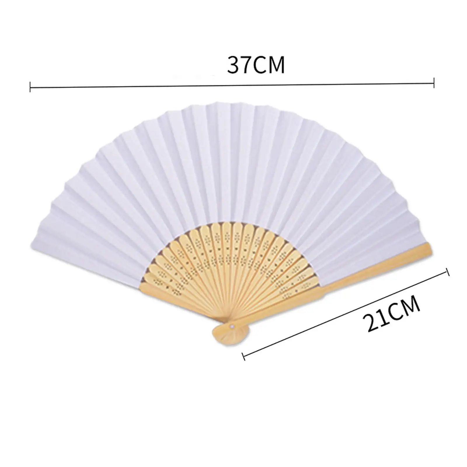 Foldable Bamboo Fan, Handheld Fan Chinese Fan for DIY Decoration Wedding Dancing Party Summer
