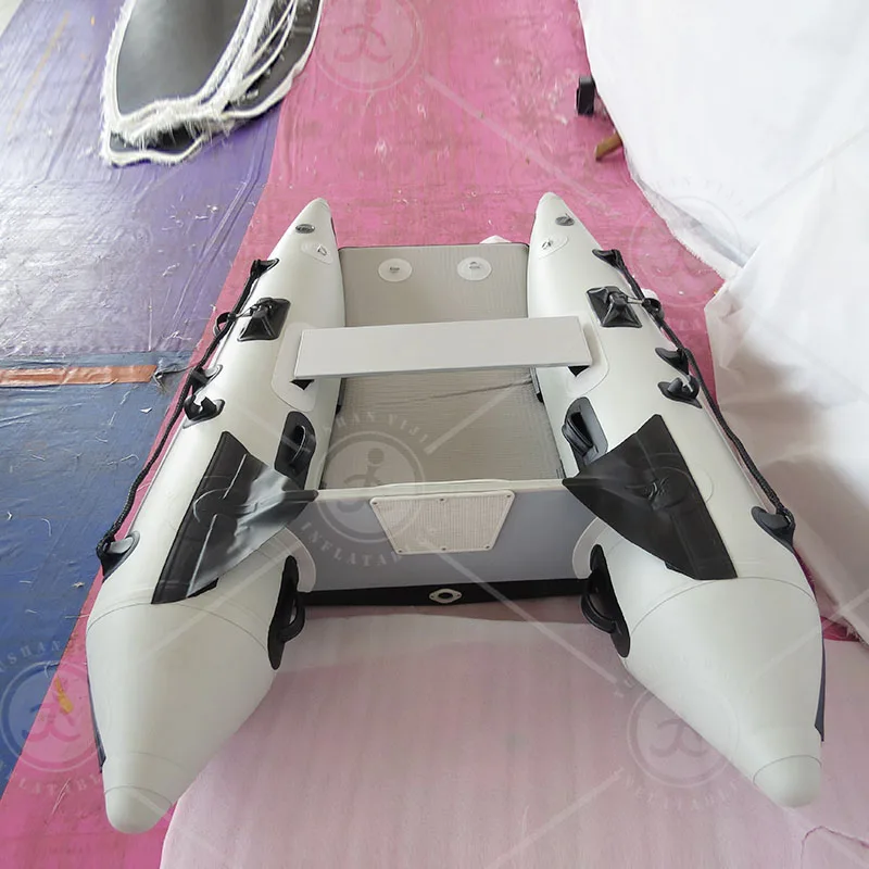 Catamarán Inflable de 3.3M (10'8) con Motor para Rescate en Situaciones de Emergencia