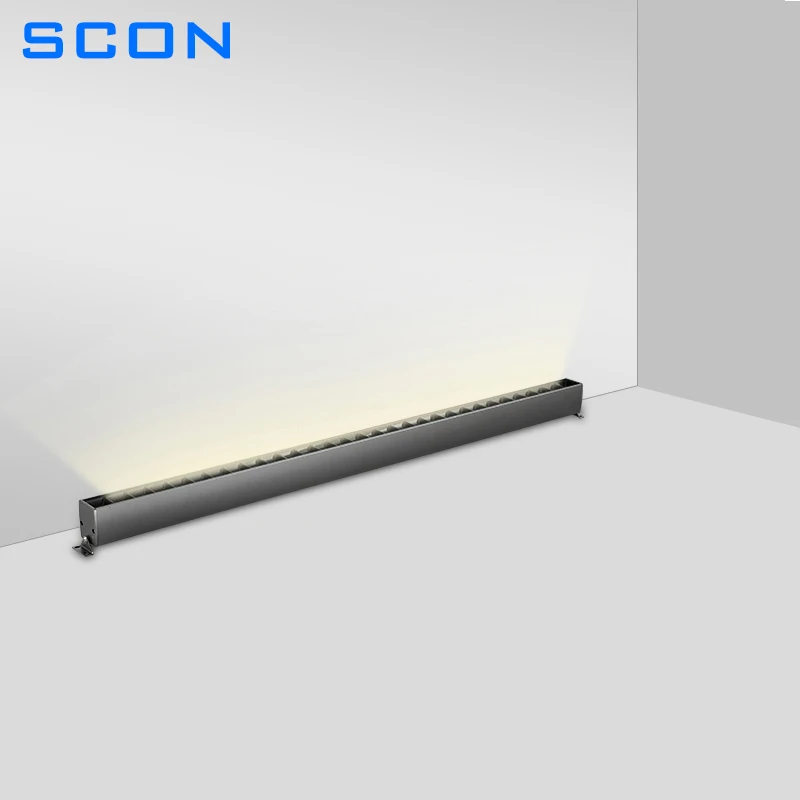SCON AC110-240V Surface Mounted Wall Wash Light LED Linear Lamp Creative Project Customized Office Concrete Ceiling Bar Lights