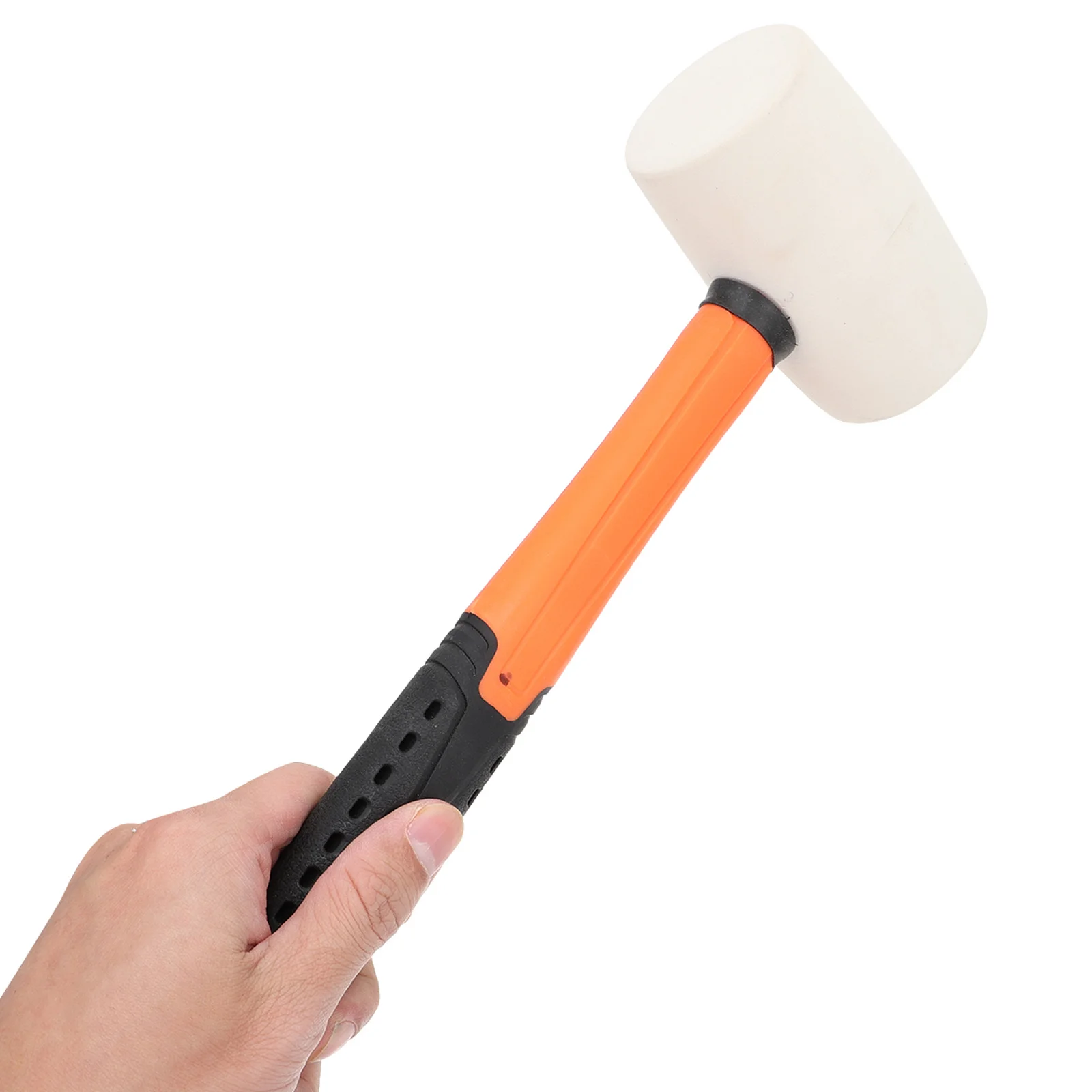 

1Pcs Rubber Mallet Round Head Hammer Shockproof Handle Hammer for Floor Installation Household Use Rubber Mallet