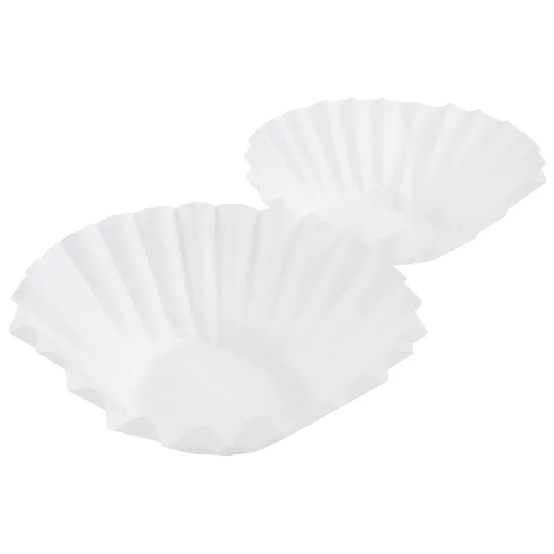500Pcs 8/12 Cup White Coffee Filters Single Serving Paper For Coffee Machine Filter Paper Cake Cup Coffee Filter Paper-B51B