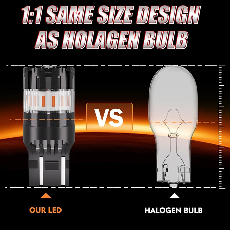 2 قطعة T20 7440 7443 LED لمبات Canbus سيارة ضوء السوبر مشرق عالية الطاقة ل الذيل مصباح إشارة الفرامل عكس أضواء العالمي