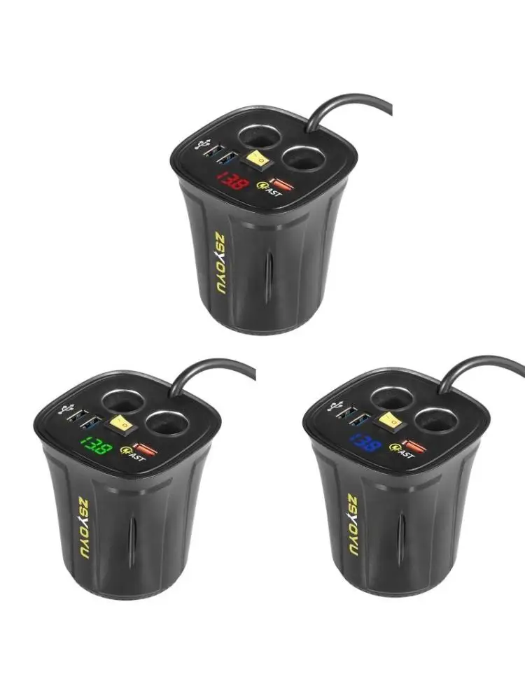 

Автомобильное зарядное устройство Mini из алюминиевого сплава, 80 Вт, двойной USB-зарядное устройство, двухпортовый держатель