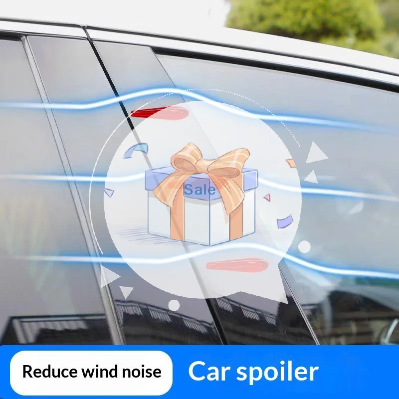 6pcs Car'S 3D Guide Strip Sticker Noise Reduction Refit Headlight Decoration Scratch Rub Low Fuel Air Blocking Strip Growth Rat