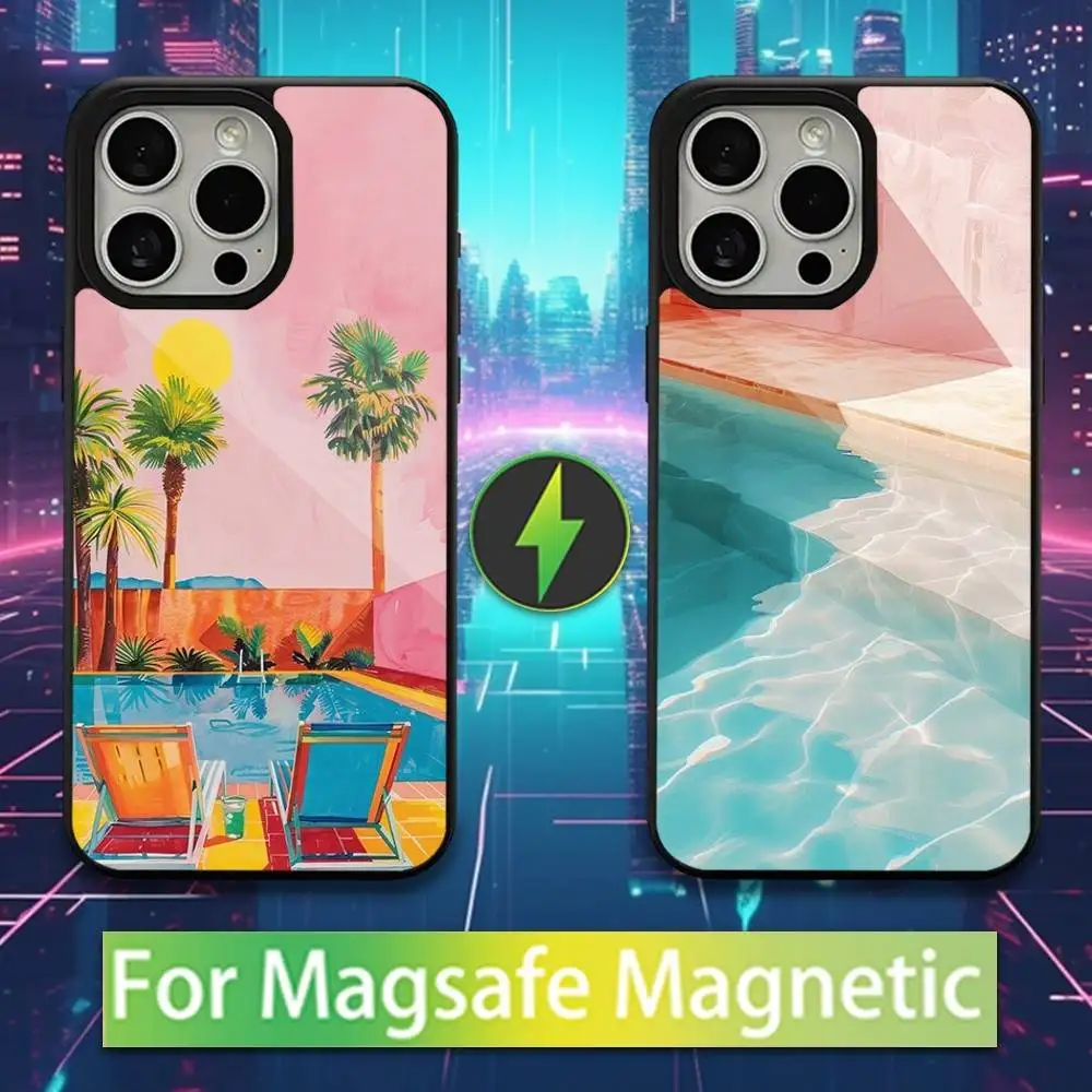 

Painting D-David H-Hockney Phone Case For iPhone 16,15,17,14,13,12,11,Pro,Max,Plus,Mini,Magsafe,Magnetic Wireless Charging Case