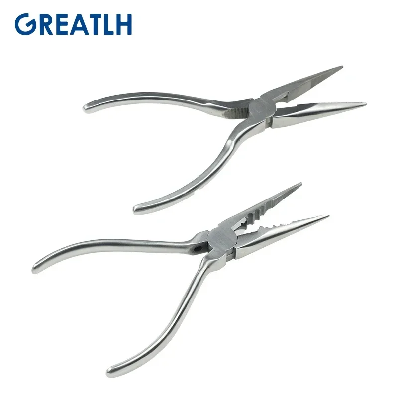 Imagem -02 - Ortopedia Vise Agulha Nariz Alicata Mandíbulas Serrilhadas Osso Forcep Instrumento Veterinário Pet 1pc Aço Inoxidável